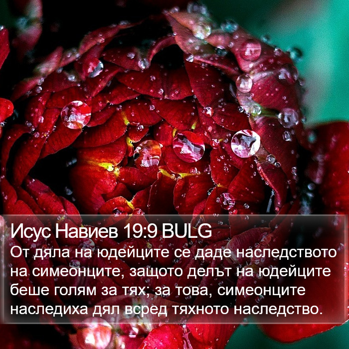 Исус Навиев 19:9 BULG Bible Study