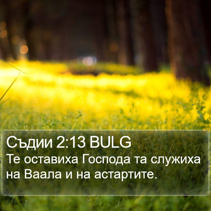 Съдии 2:13 BULG Bible Study