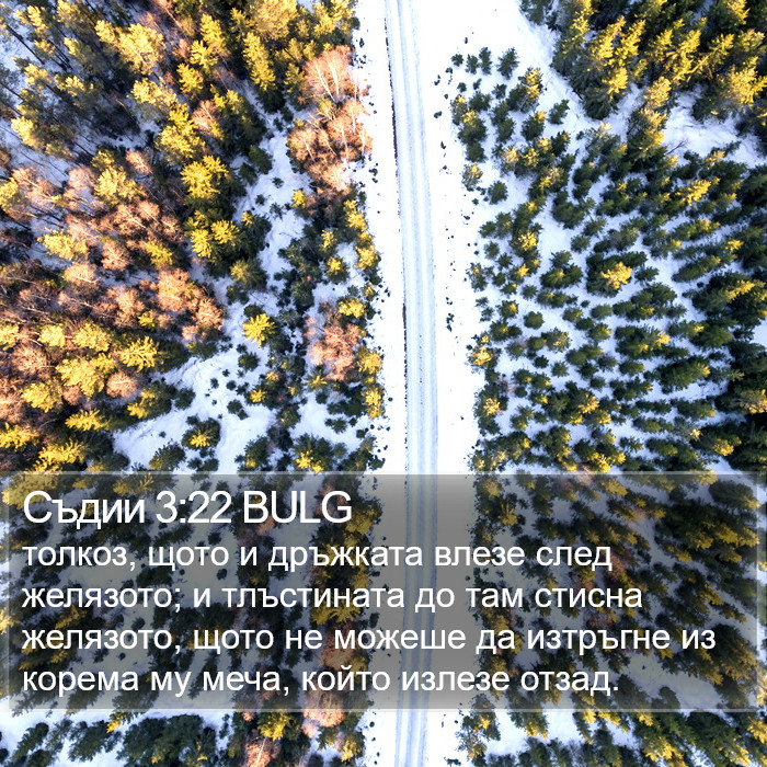 Съдии 3:22 BULG Bible Study