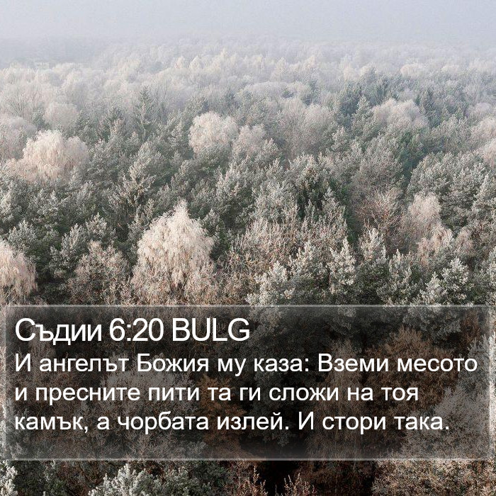 Съдии 6:20 BULG Bible Study