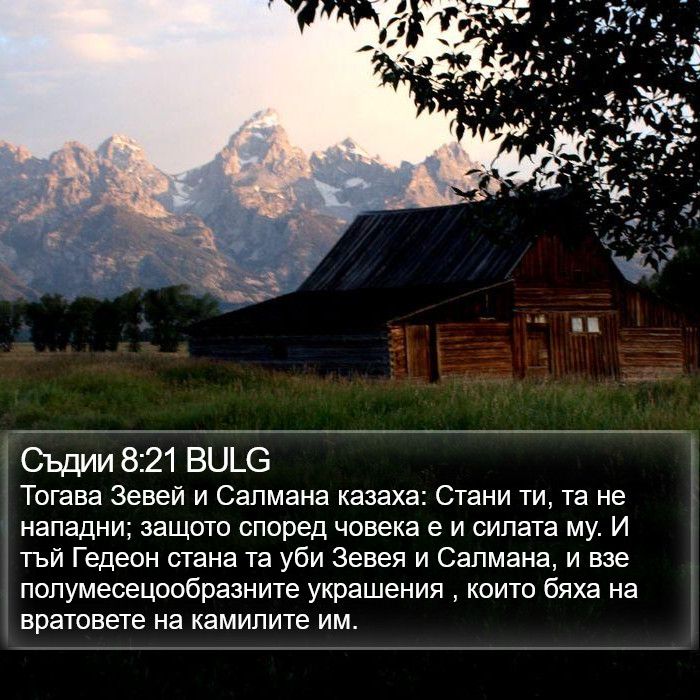 Съдии 8:21 BULG Bible Study