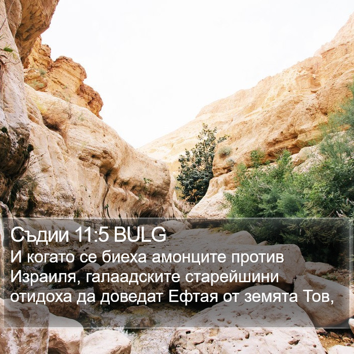 Съдии 11:5 BULG Bible Study