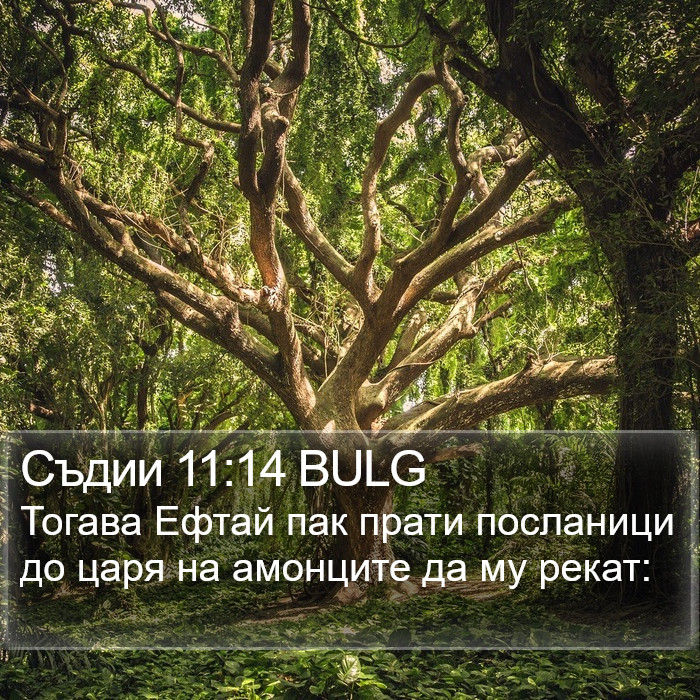 Съдии 11:14 BULG Bible Study