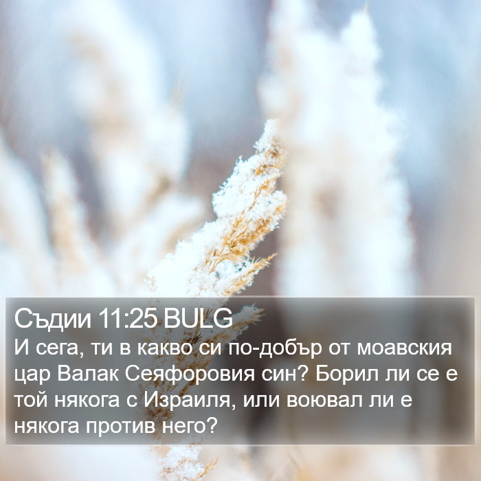 Съдии 11:25 BULG Bible Study