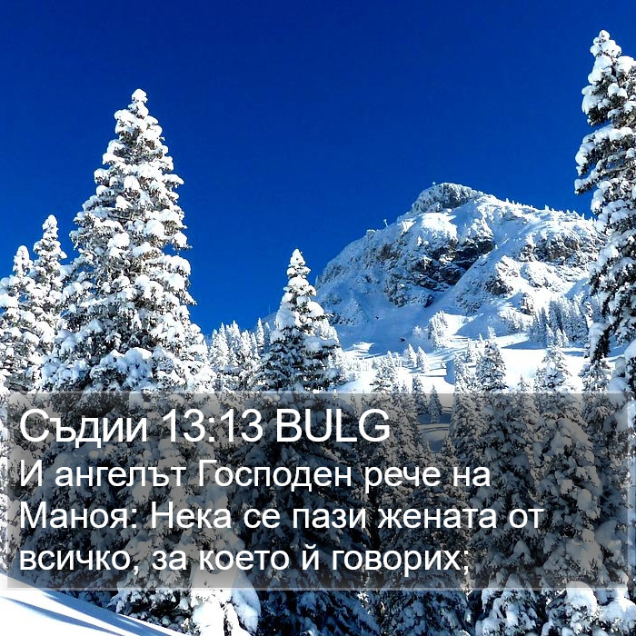 Съдии 13:13 BULG Bible Study