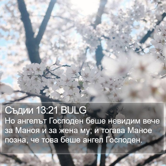 Съдии 13:21 BULG Bible Study