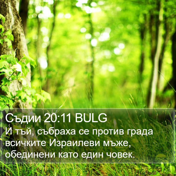 Съдии 20:11 BULG Bible Study