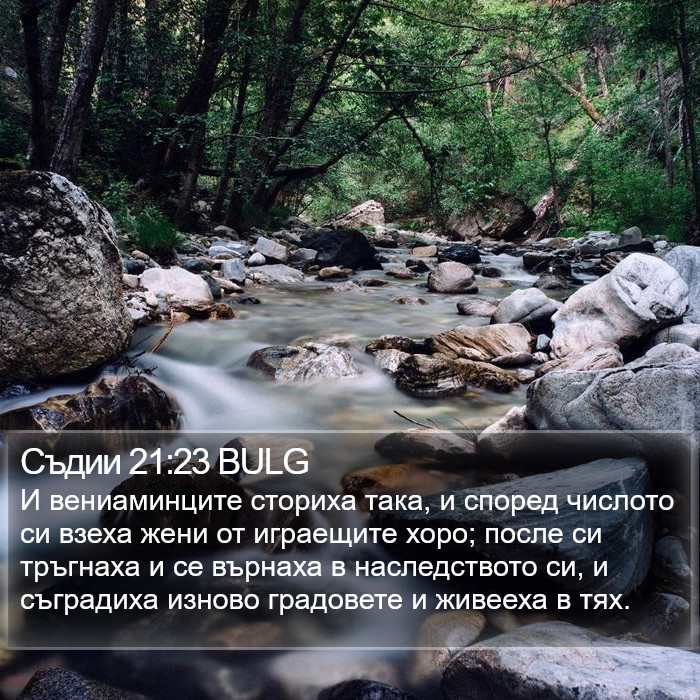 Съдии 21:23 BULG Bible Study