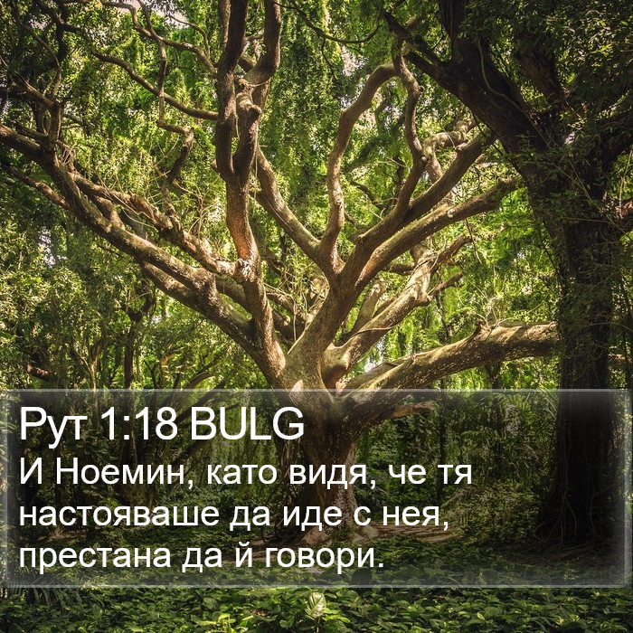 Рут 1:18 BULG Bible Study