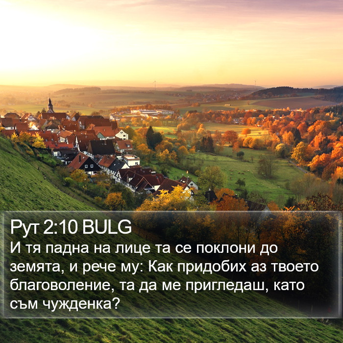 Рут 2:10 BULG Bible Study