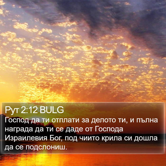 Рут 2:12 BULG Bible Study