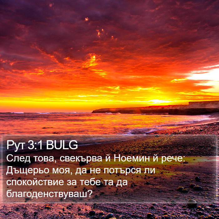 Рут 3:1 BULG Bible Study