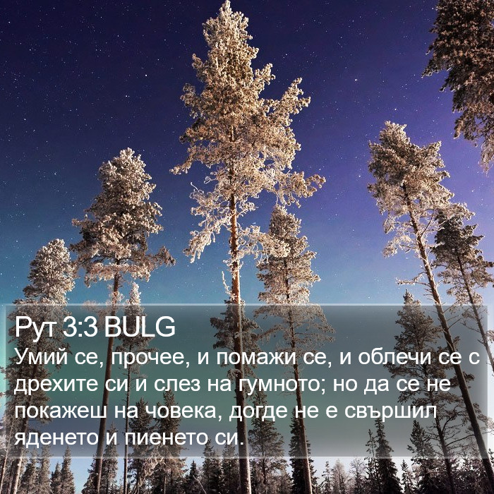 Рут 3:3 BULG Bible Study