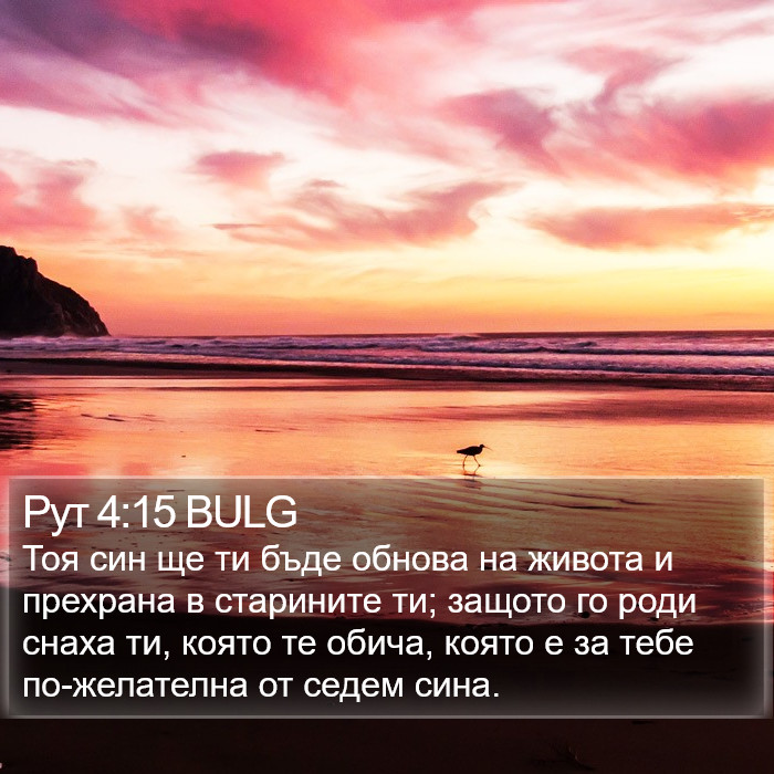 Рут 4:15 BULG Bible Study