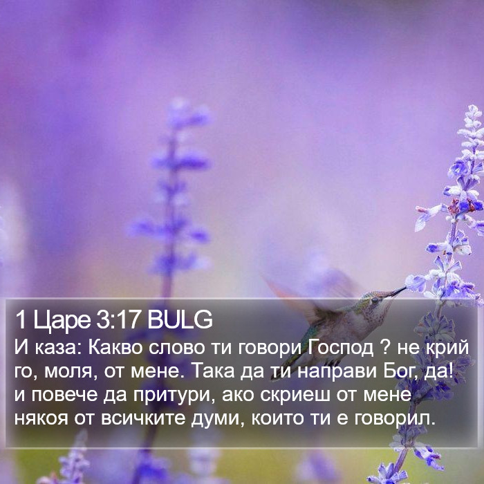 1 Царе 3:17 BULG Bible Study