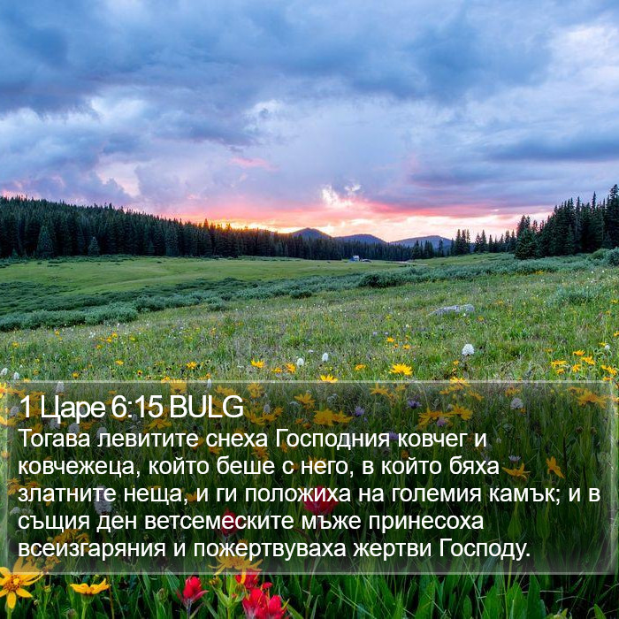 1 Царе 6:15 BULG Bible Study
