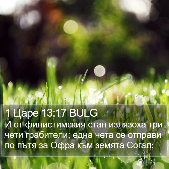 1 Царе 13:17 BULG Bible Study