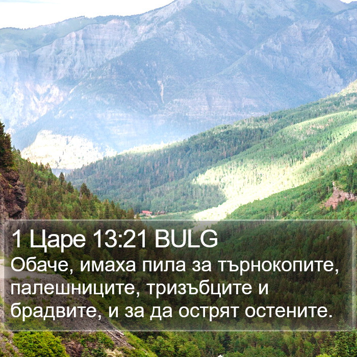 1 Царе 13:21 BULG Bible Study