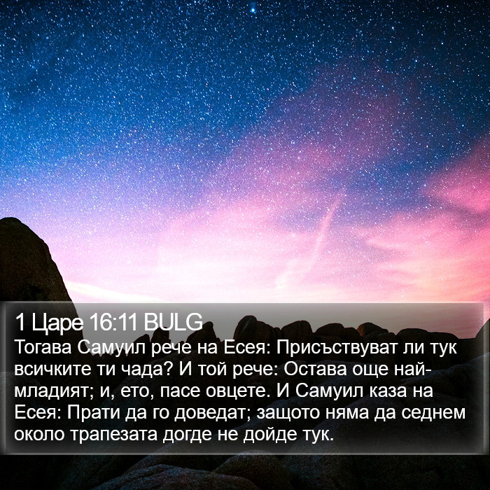 1 Царе 16:11 BULG Bible Study