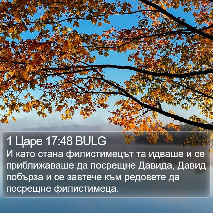 1 Царе 17:48 BULG Bible Study