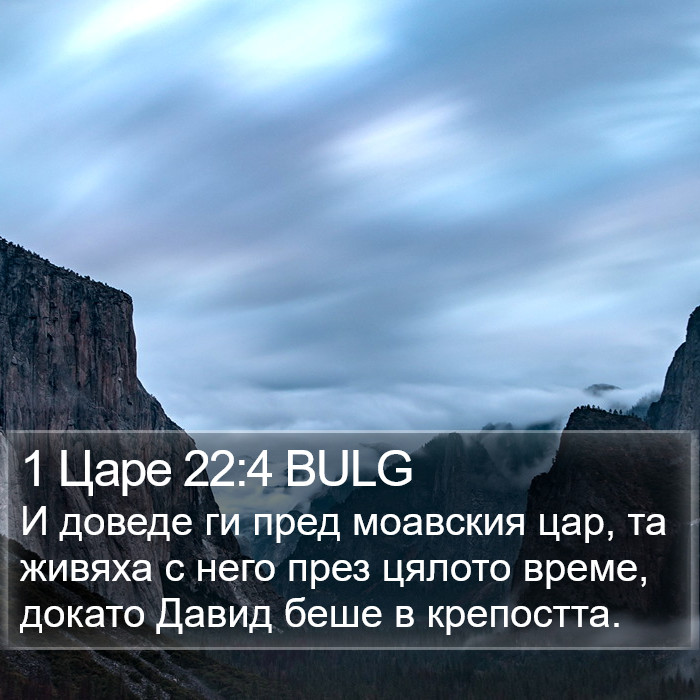 1 Царе 22:4 BULG Bible Study