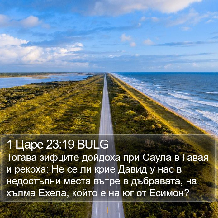 1 Царе 23:19 BULG Bible Study