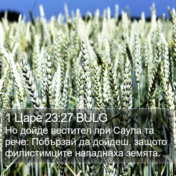 1 Царе 23:27 BULG Bible Study