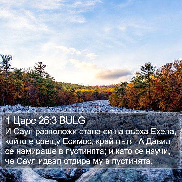 1 Царе 26:3 BULG Bible Study