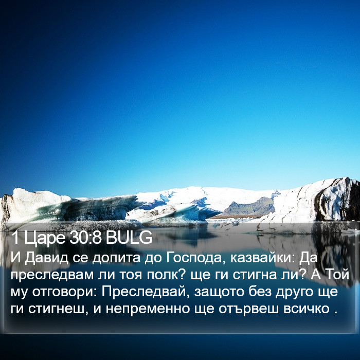 1 Царе 30:8 BULG Bible Study