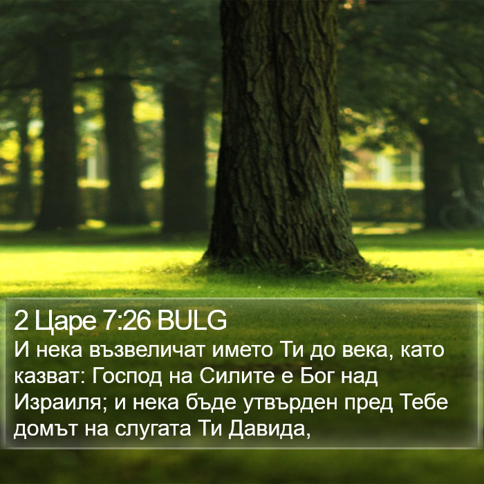 2 Царе 7:26 BULG Bible Study