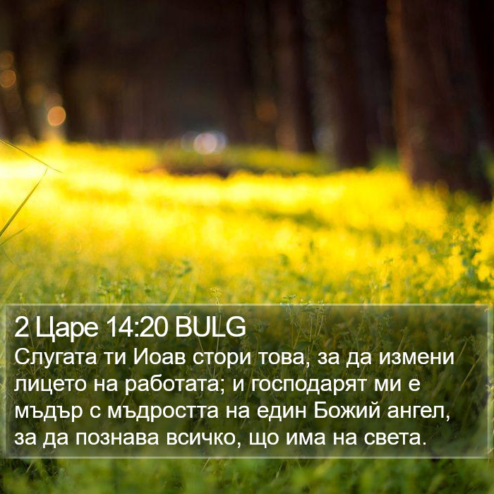 2 Царе 14:20 BULG Bible Study