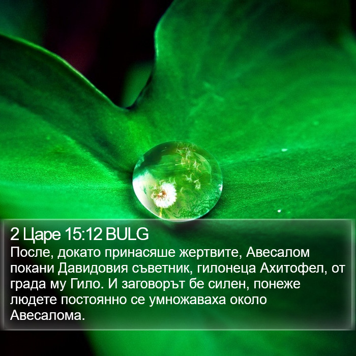 2 Царе 15:12 BULG Bible Study