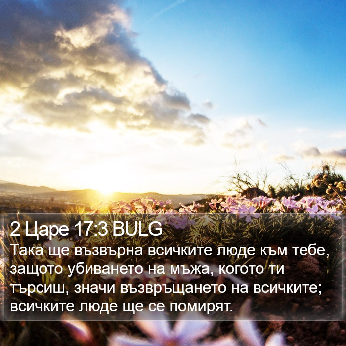 2 Царе 17:3 BULG Bible Study
