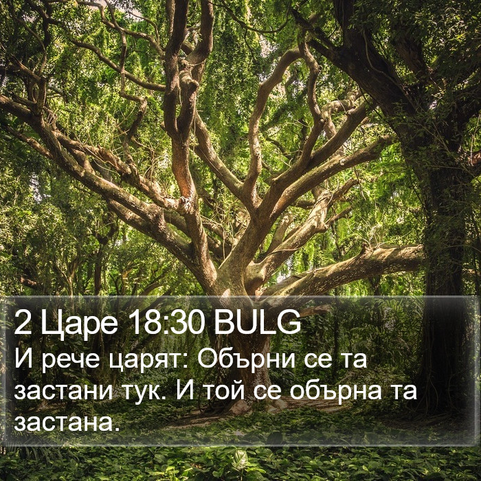 2 Царе 18:30 BULG Bible Study