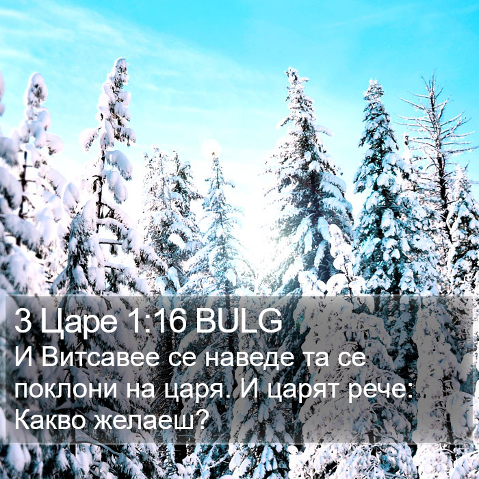 3 Царе 1:16 BULG Bible Study