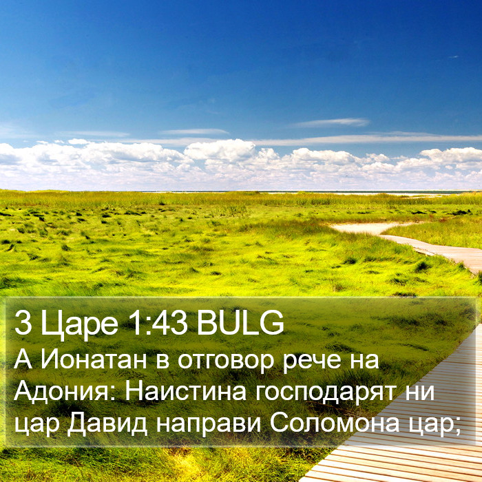 3 Царе 1:43 BULG Bible Study