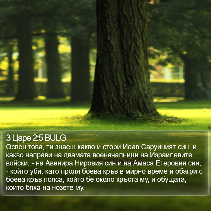 3 Царе 2:5 BULG Bible Study