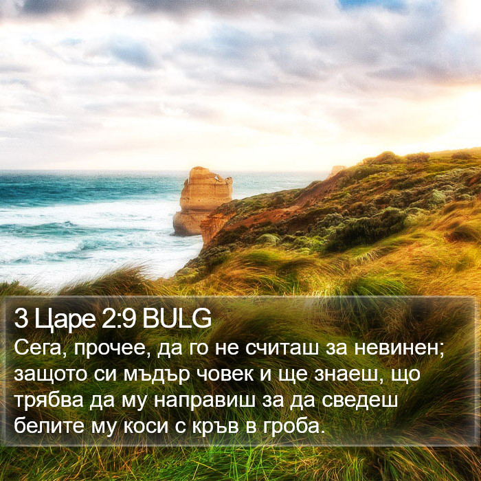 3 Царе 2:9 BULG Bible Study