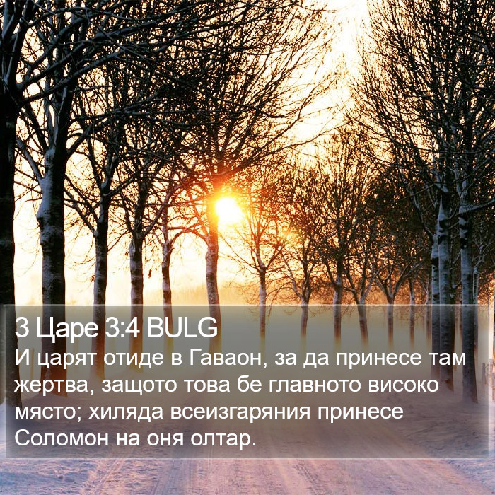 3 Царе 3:4 BULG Bible Study