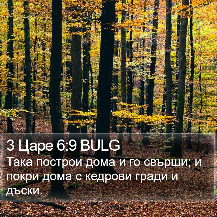 3 Царе 6:9 BULG Bible Study