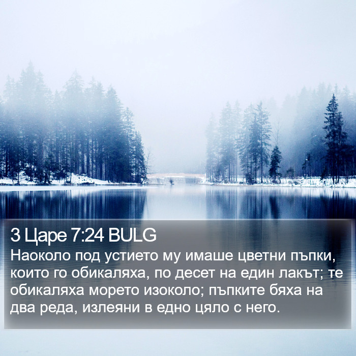 3 Царе 7:24 BULG Bible Study