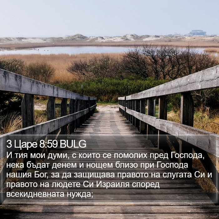 3 Царе 8:59 BULG Bible Study