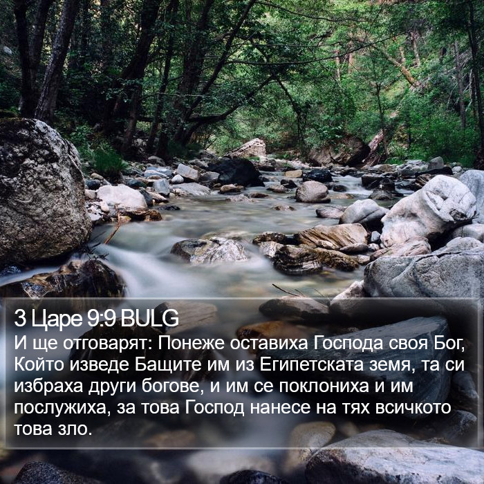 3 Царе 9:9 BULG Bible Study