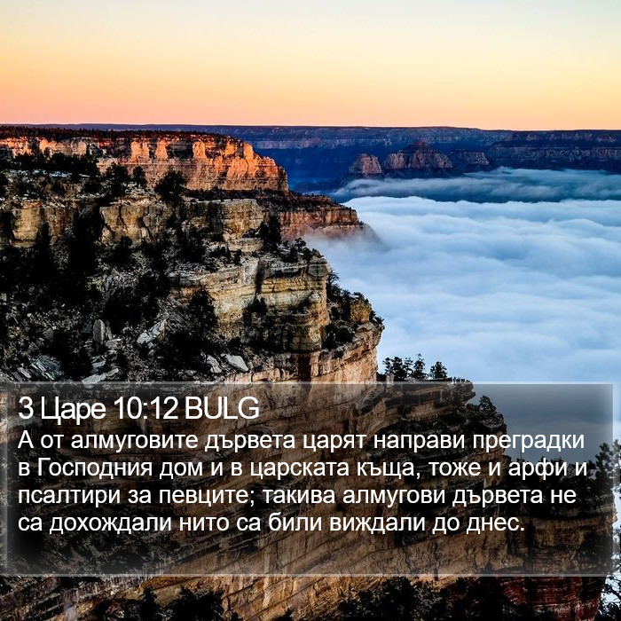 3 Царе 10:12 BULG Bible Study