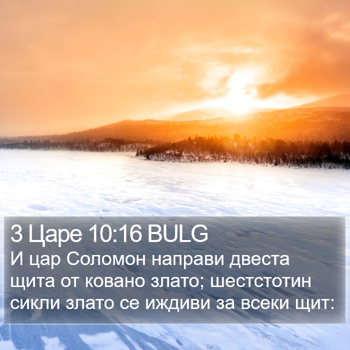 3 Царе 10:16 BULG Bible Study