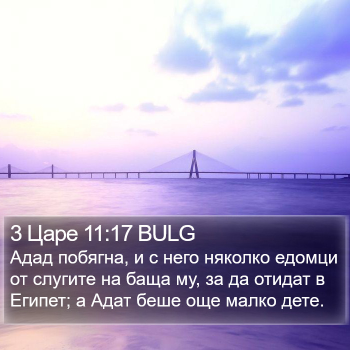 3 Царе 11:17 BULG Bible Study