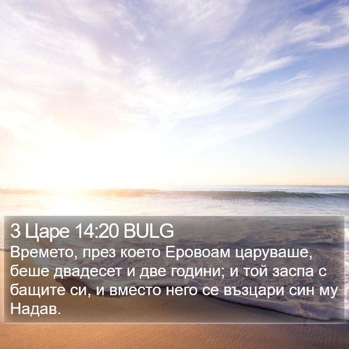 3 Царе 14:20 BULG Bible Study