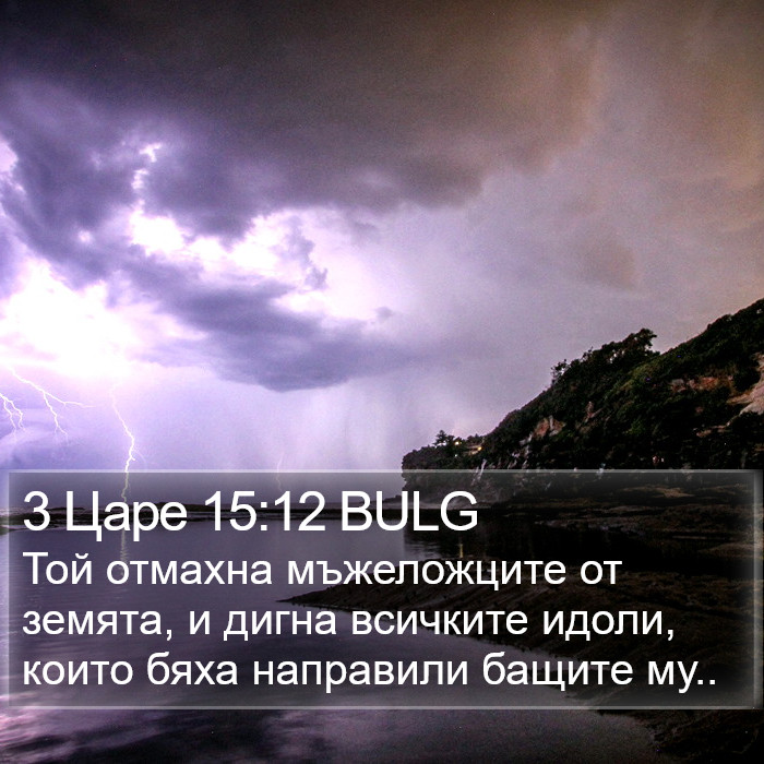 3 Царе 15:12 BULG Bible Study