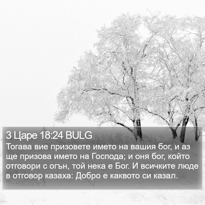 3 Царе 18:24 BULG Bible Study