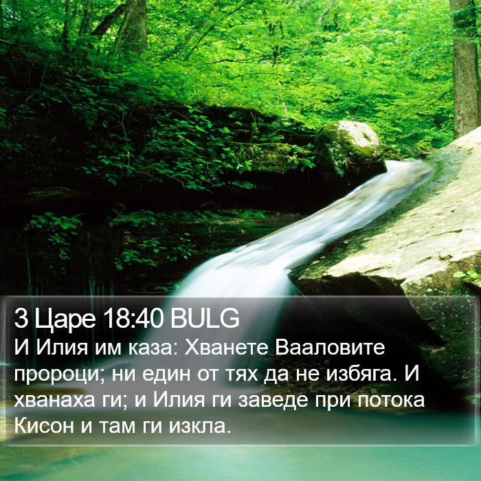 3 Царе 18:40 BULG Bible Study